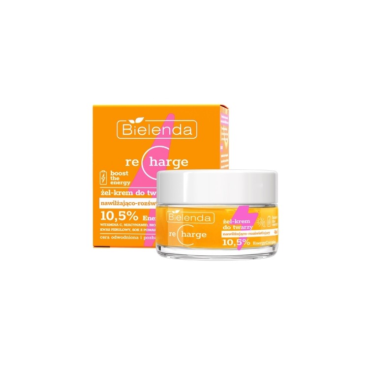 Bielenda Recharge Gel Crème Visage Hydratant et Éclaircissant 4 en 1 50 ml