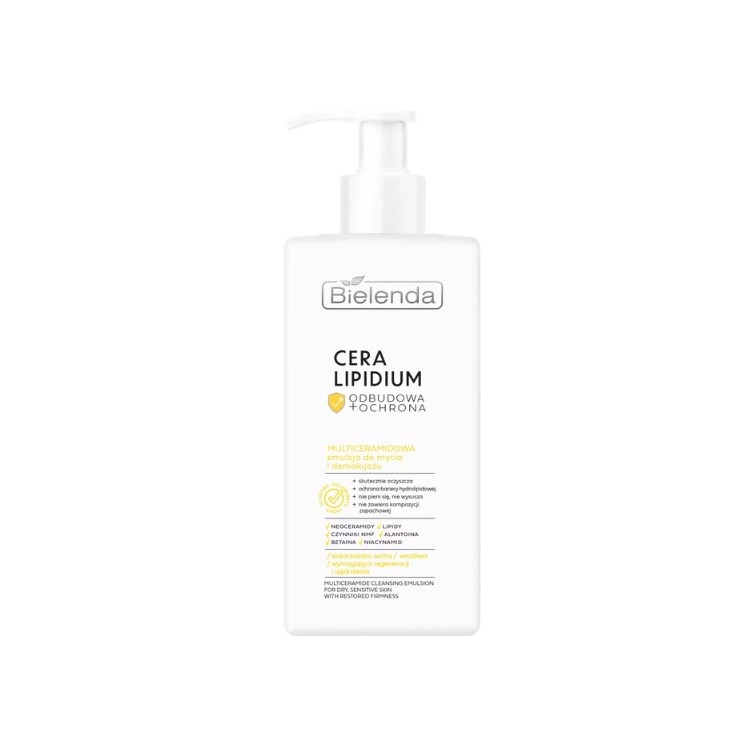 Bielenda Cera Lipidium Multiceramide Gezichtsreiniging en Make-up Verwijderende Emulsie 300 ml