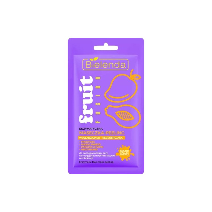 Ензимна розгладжувальна та відновлююча peeling -маска Bielenda Fruit Fusion 8 г