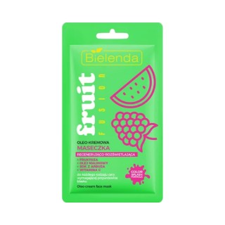 Bielenda Fruit Fusion Oleo - cremige regenerierende und aufhellende Gesichtsmaske 8 g