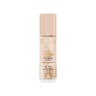 Bielenda FLAWLESS GLOW багатоцільова освітлювальна основа + тональний крем /01/ Ivory 30 мл