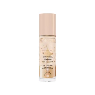 Bielenda FLAWLESS GLOW багатоцільова освітлювальна основа + тональний крем /02/ Light Beige 30 мл