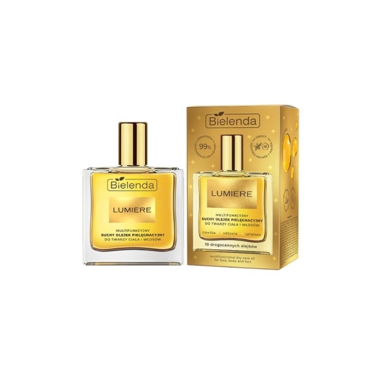 Bielenda Lumiere multifunctionele droge verzorgingsolie voor gezicht, lichaam en haar 50 ml