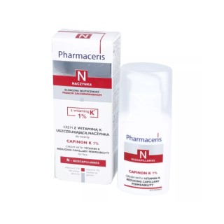 Pharmaceris N Capinon K 1% Gesichtscreme zur Versiegelung der Kapillaren mit Vitamin K 30 ml