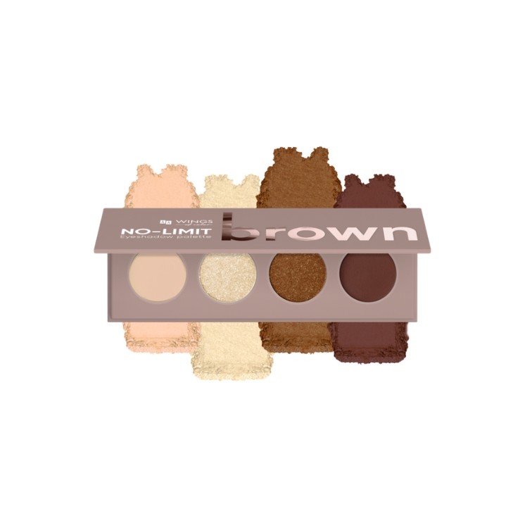 Palette de fards à paupières AA Wings of Color No Limit Volume Brown 4 g