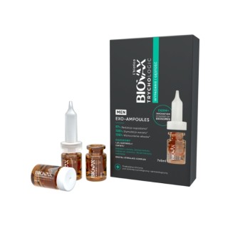 Засіб L'biotica BIOVAX Trichologic Exo-Ampoules від випадіння та густоти волосся для чоловіків 7 x 5 мл