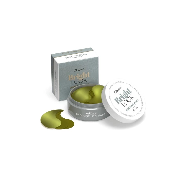 Clavier Bright Look hydro gel oogpatches Gold Black Pearl 60 stuks