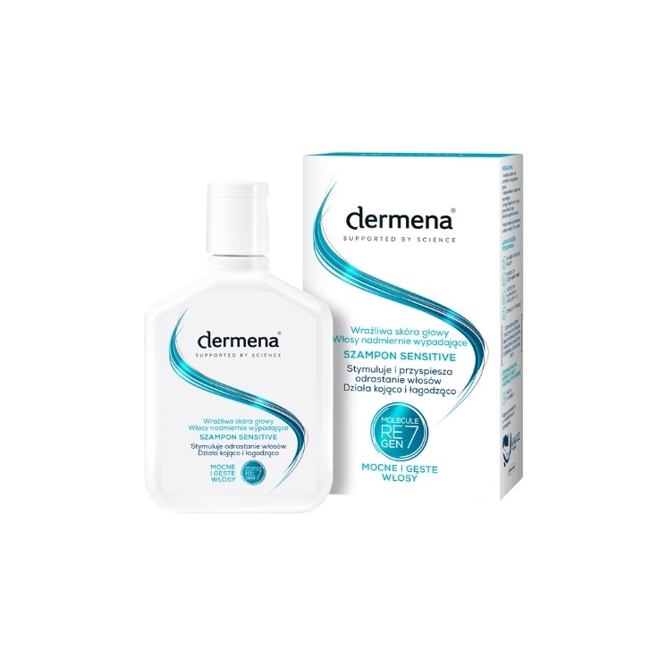 Dermena Sensitive Shampooing pour cuir chevelu sensible et chute excessive de cheveux 200 ml