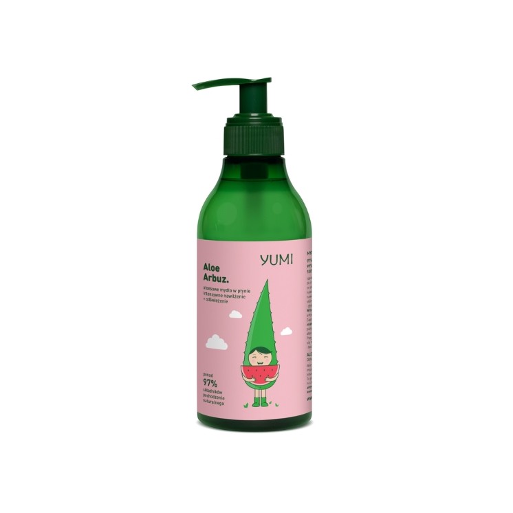 Yumi Savon Liquide Mains Intensément Hydratant Aloe Vera Pastèque 400 ml