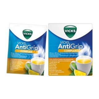 Порошок для приготування розчину для перорального застосування Vicks AntiGrip Complex, 10 пакетиків