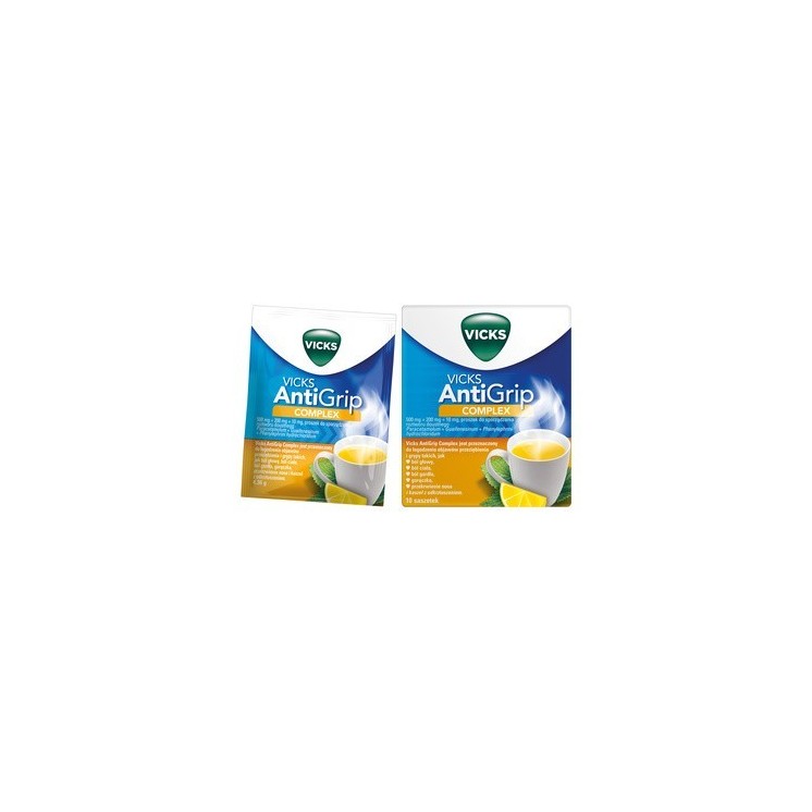 Порошок для приготування розчину для перорального застосування Vicks AntiGrip Complex, 10 пакетиків