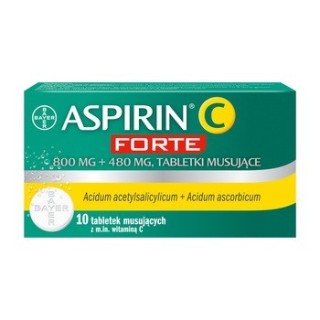 Aspirin Aspirin C Forte 800 mg + 480 mg effervescent tablets 10 pcs.