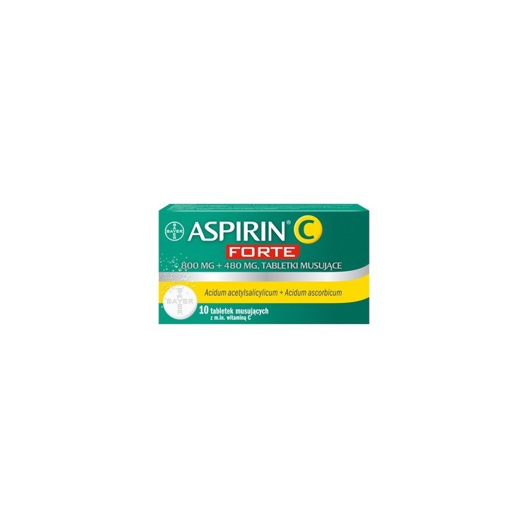 Aspirin Aspirin C Forte 800 mg + 480 mg effervescent tablets 10 pcs.