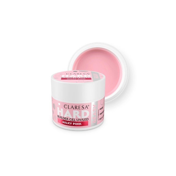 Claresa ŻEL BUDUJĄCY HARD&EASY BUILDER GEL MILKY PINK 45 g