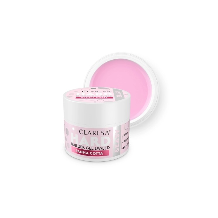 Claresa ТВЕРДИЙ ТА ЛЕГКИЙ БУДІВЕЛЬНИЙ ГЕЛЬ PANNA COTTA 45 г