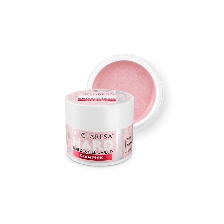 Claresa ТВЕРДИЙ ТА ЛЕГКИЙ МОДЕЛЬНИЙ ГЕЛЬ GLAM PINK 45 г