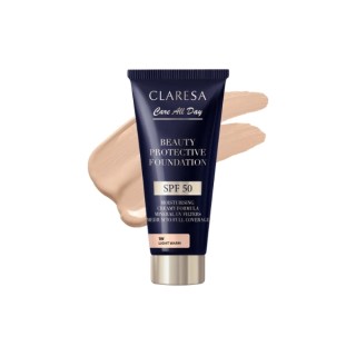 Claresa Feuchtigkeitsspendende Foundation mit SPF50 1W Light Warm 30 ml