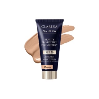 Зволожувальний тональний крем Claresa з SPF50 2W Medium Warm 30 мл