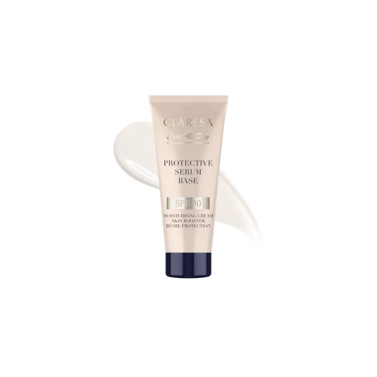 Base de sérum hydratante pour le visage Claresa avec SPF30 30 ml