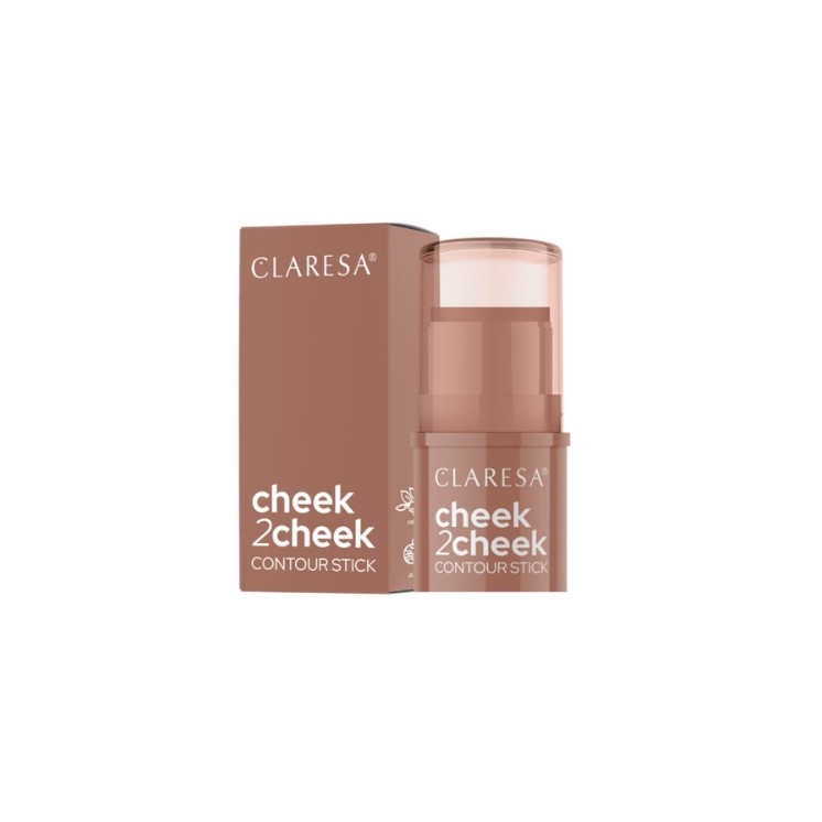 Кремовий бронзатор-стік Claresa Cheek2Cheek /02/ Milk шоколад 5 , 5 g