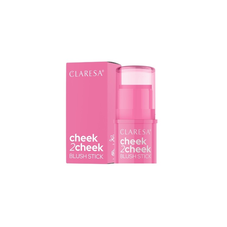 Кремові рум'яна-стік Claresa Cheek2Cheek /01/ Цукерково Pink 5 , 5 g
