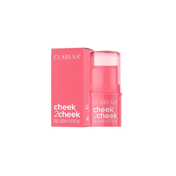 Кремові рум'яна-стік Claresa Cheek2Cheek /02/ Neon Coral 5 , 5 g