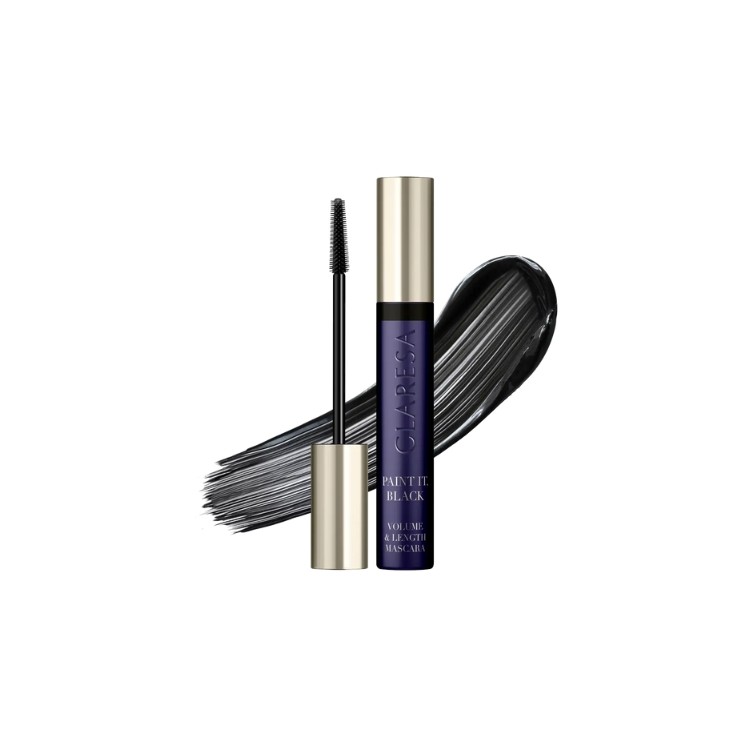 Туш для вій Claresa PAINT IT Black для подовження та потовщення 10 г