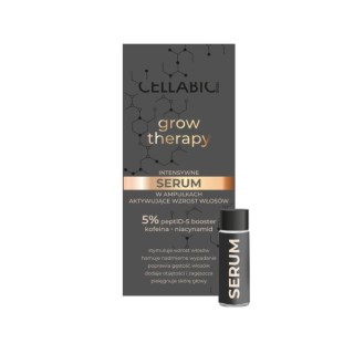 Cellabic Grow Therapy Інтенсивна сироватка для активації росту волосся в ампулах для чоловіків 7 x 5 мл