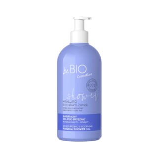 Натуральний зволожувальний та заспокійливий гель для душу BeBio Cosmetics HYALURO bioMOISTURIZING 350 мл