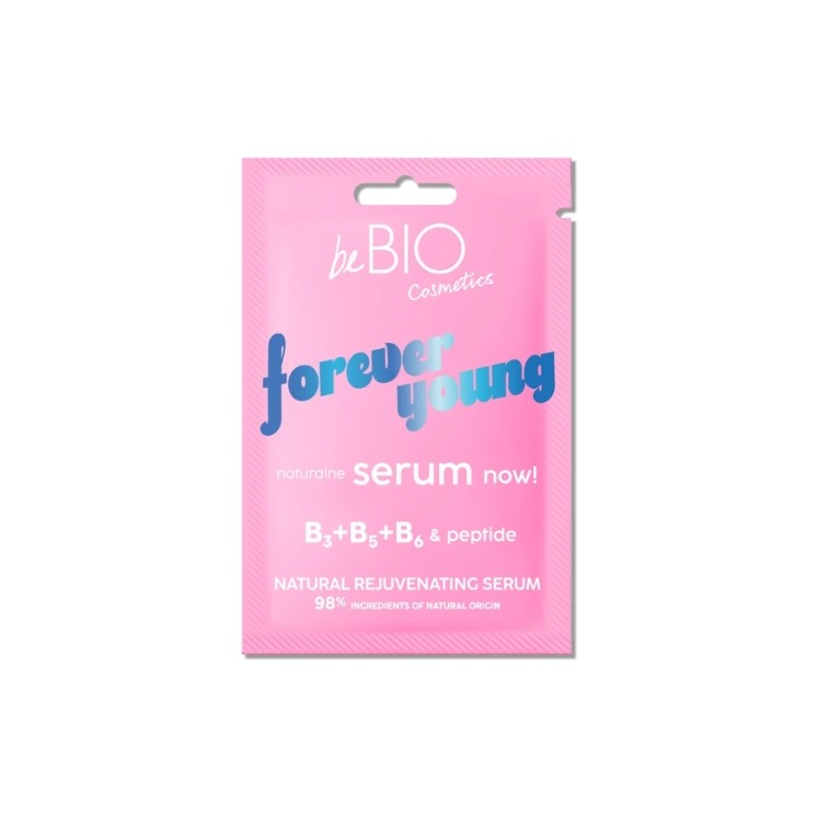 Натуральна омолоджувальна сироватка для обличчя BeBio Cosmetics FOREVER YOUNG NOW! 8 мл