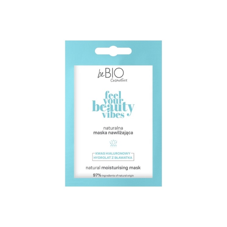 Натуральна зволожувальна маска для обличчя BeBio Cosmetics Feel Your Beauty Vibes 10 мл