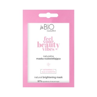 Натуральна освітлююча маска для обличчя BeBio Cosmetics Feel Your Beauty Vibes 10 мл