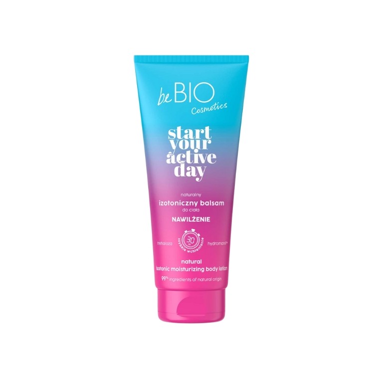 Натуральний ізотонічний бальзам для тіла BeBio Cosmetics START YOUR ACTIVE DAY Зволожуючий 200 мл