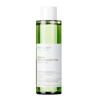 Mary&May Vegan CICA Tea Tree AHA PHA Vegan Toner Acid Toner 200 ml