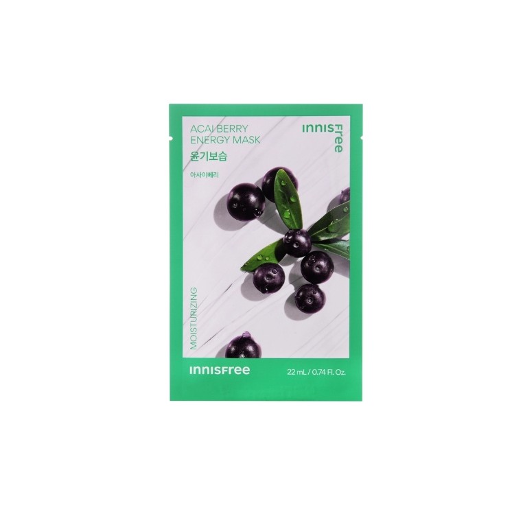 Innisfree Squeeze Energy Mask Acai Berry nawilżająca Maska w płachcie 22 ml