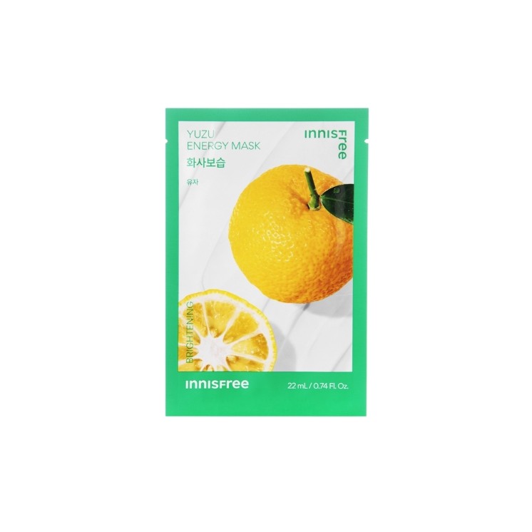 Innisfree Squeeze Energy Mask Yuzu rozjaśniająca Maska w płachcie 22 ml