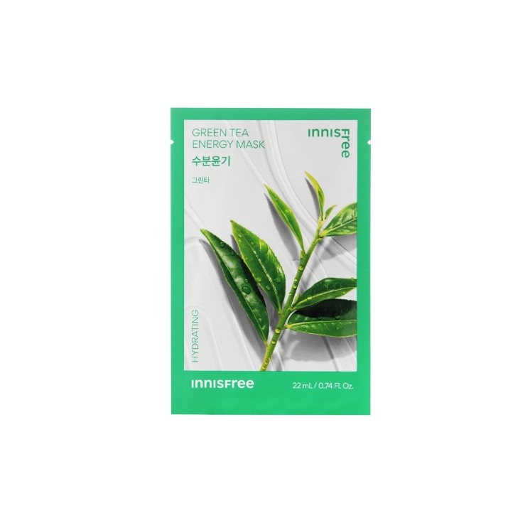 Зволожувальна тканинна маска Innisfree Squeeze Energy Mask зі смаком Green Tea 22 мл