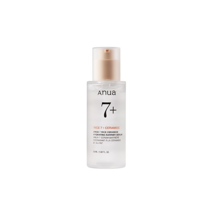 Anua Rice 7 Ceramide Hydrating Barrier Serum ryżowe Serum rozjaśniające 50 ml