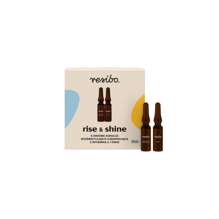 Resibo Rise& Shine 5 -daagse verhelderende en verstevigende behandeling met vitamine C en DMAE 10 stuks