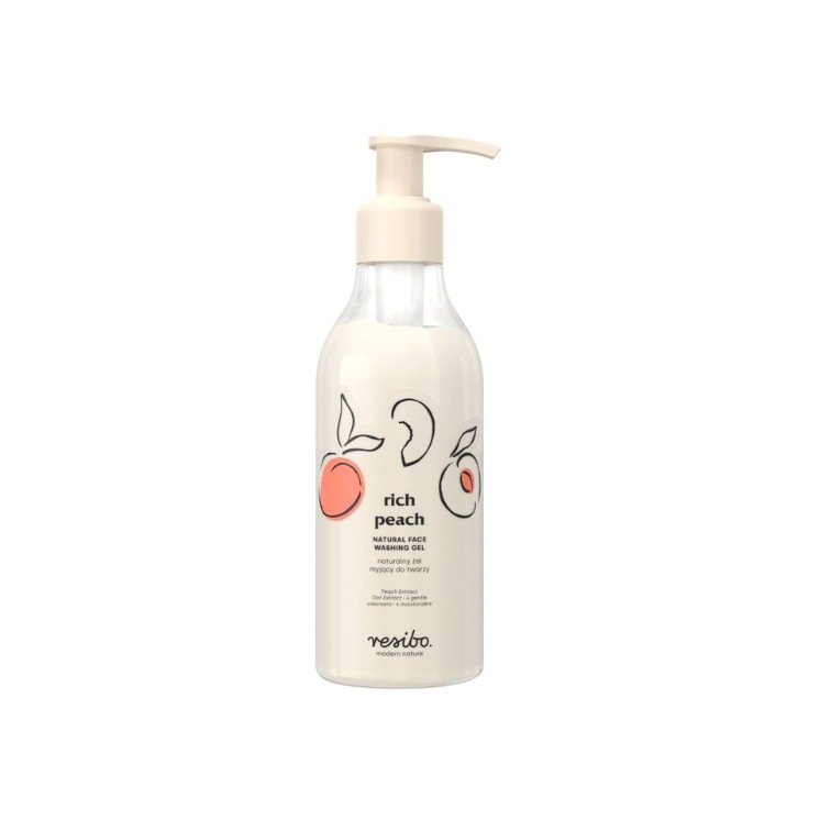 Resibo Rich Peach Natuurlijke Gezichtsreinigingsgel 250 ml