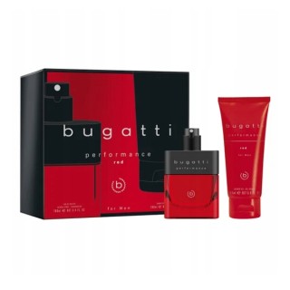 Bugatti Geschenkset: Herren-Eau de Toilette 100 ml + Performance Red Duschgel 200 ml