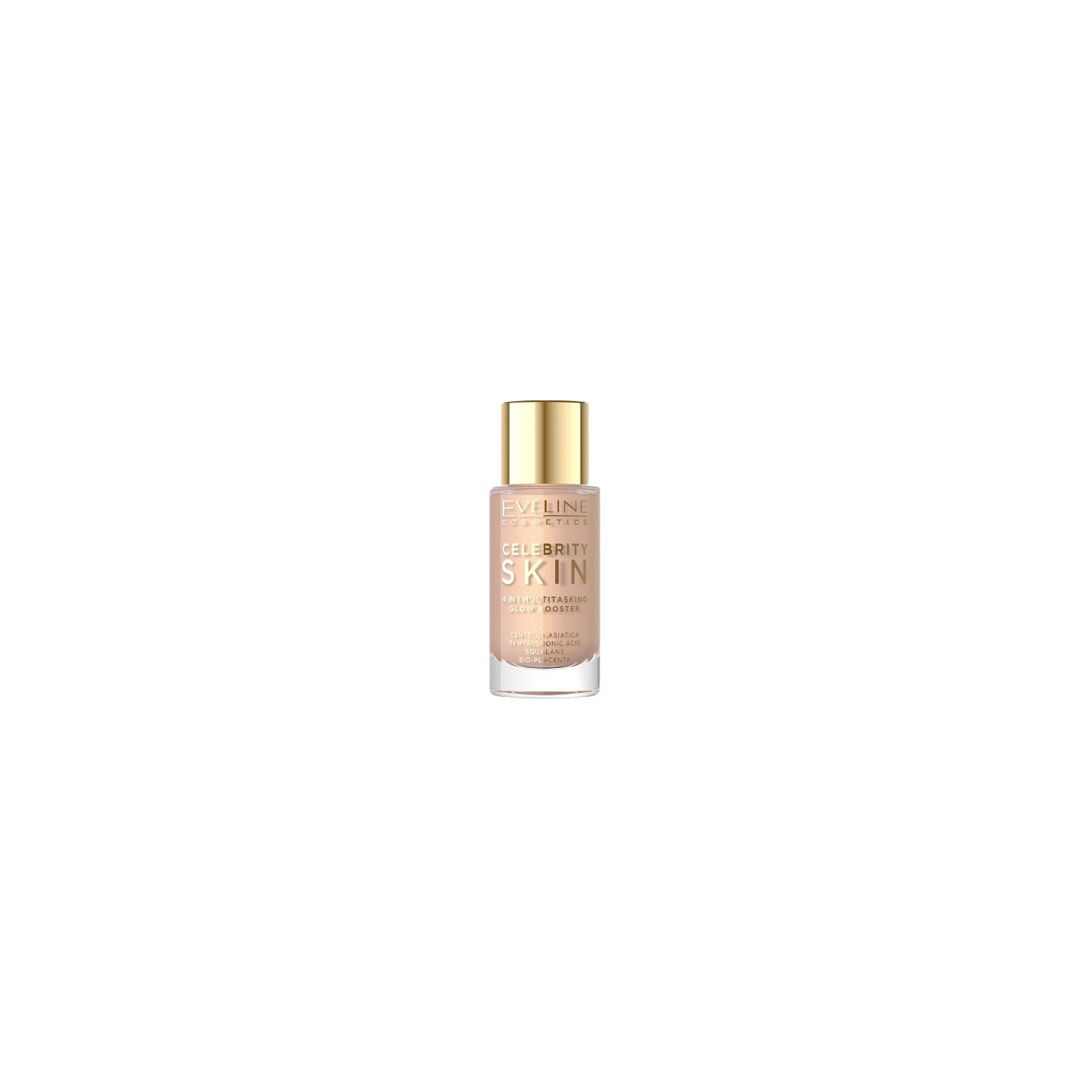 Eveline Celebrity Skin 4w1 wielofunkcyjna Baza do twarzy Glow Booster /02/ 30 ml Eveline Celebrity Skin 4w1 wielofunkcyjna Baza do twarzy Glow Booster /02/ 30 ml