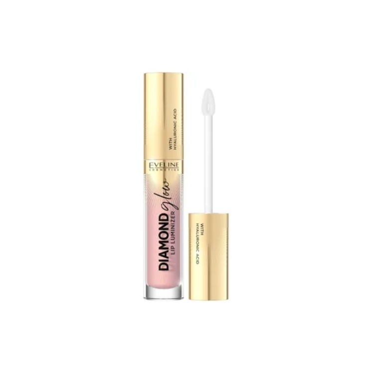 Eveline Diamond Glow Lip Luminizer Błyszczyk do ust z kwasem hialuronowym /03/ 4,5 ml