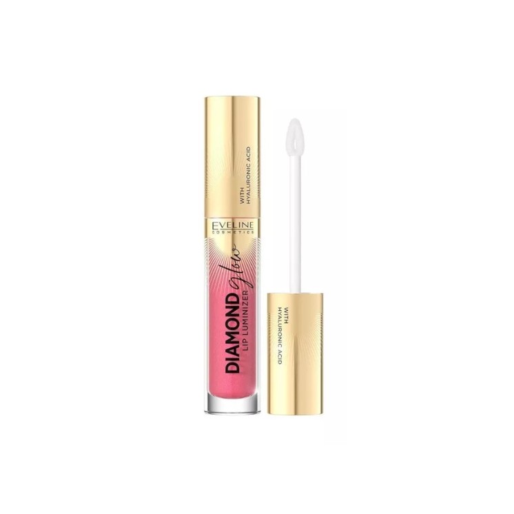 Eveline Diamond Glow Lip Luminizer Błyszczyk do ust z kwasem hialuronowym /09/ 4,5 ml Eveline Diamond Glow Lip Luminizer Błyszczyk do ust z kwasem hialuronowym /09/ 4,5 ml