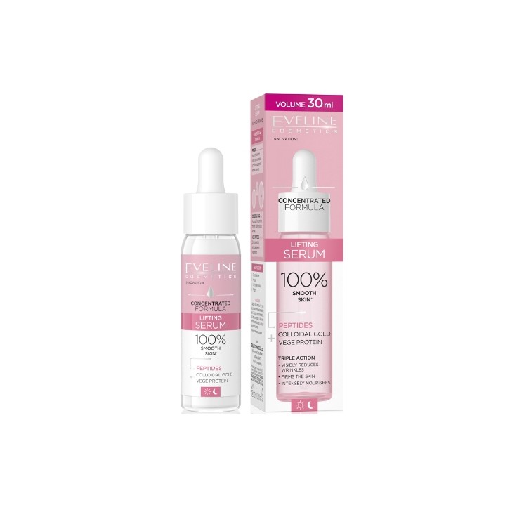 Сироватка для обличчя Eveline Concentrated Formula Day and Night для ліфтингу 30 мл
