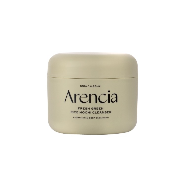 Зволожувальна та очищувальна паста для вмивання обличчя Arencia Fresh Green Rice Mochi Cleanser 120 г