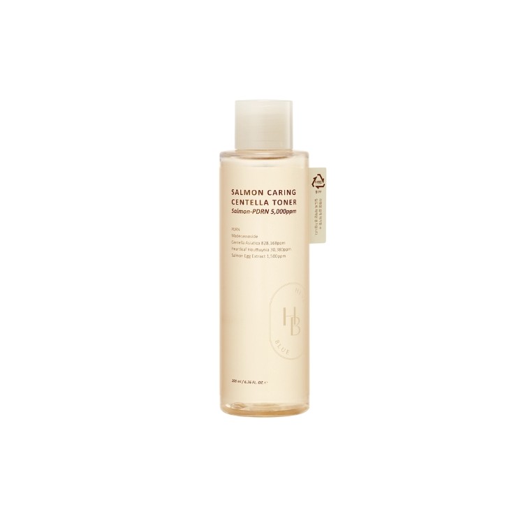 Heveblue Salmon Caring Centella Toner rewitalizujący Tonik do twarzy 200 ml Heveblue Salmon Caring Centella Toner rewitalizujący Tonik do twarzy 200 ml