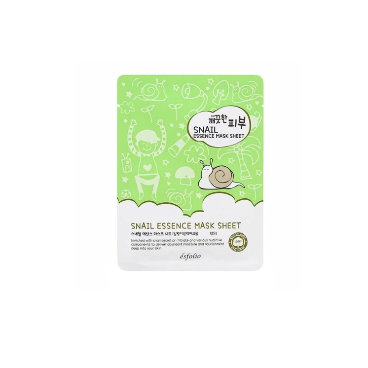 Masque en tissu nourrissant à l'essence Snail Esfolio 25 ml