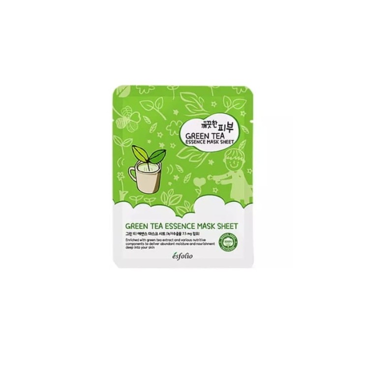 Заспокійлива маска для обличчя Esfolio Green Maskl Esseence 25 мл