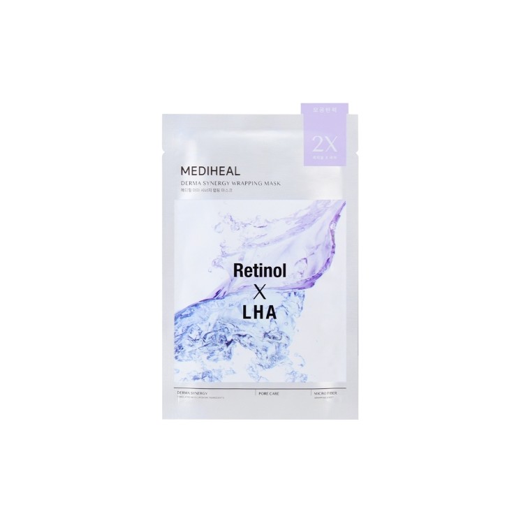 Освітлююча тканинна маска Mediheal Derma Synergy Retinol та LHA 25 мл